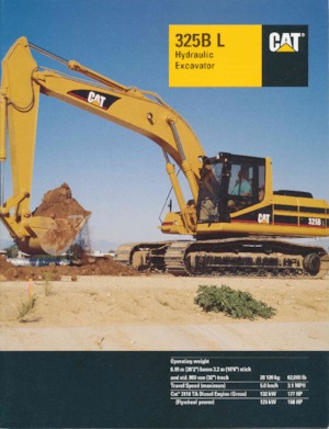 Paletli ekskavatörler Caterpillar 325B
