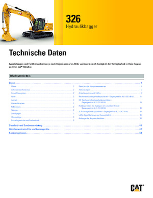 Paletli ekskavatörler Caterpillar 326