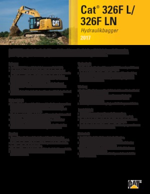 Crawler Excavators Caterpillar 326F LN