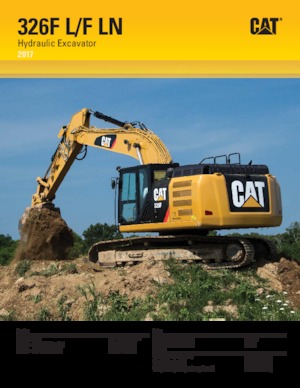 Paletli ekskavatörler Caterpillar 326F LN