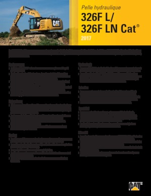 Crawler Excavators Caterpillar 326F LN
