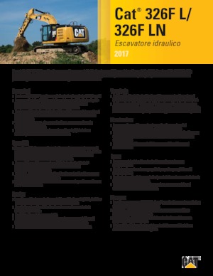 Crawler Excavators Caterpillar 326F LN