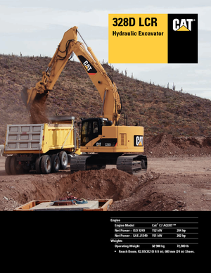 Crawler Excavators Caterpillar 328D LCR