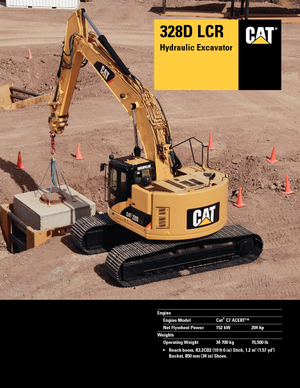 Crawler Excavators Caterpillar 328D LCR