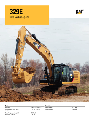 Crawler Excavators Caterpillar 329E LN