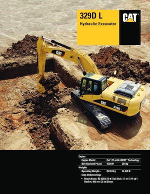 Paletli ekskavatörler Caterpillar 329D