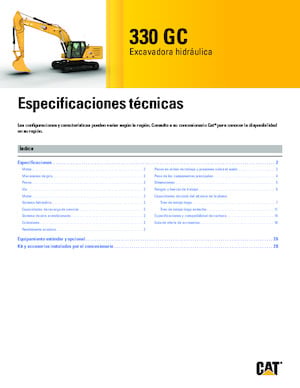 Crawler Excavators Caterpillar 330 GC