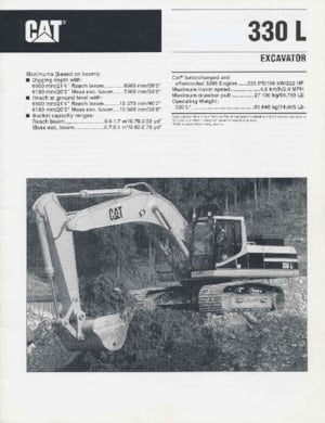 Crawler Excavators Caterpillar 330L