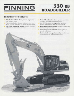 Paletli ekskavatörler Caterpillar 330RB