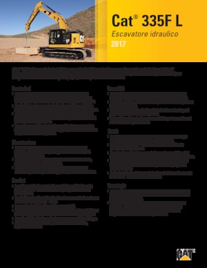 Paletli ekskavatörler Caterpillar 335F L