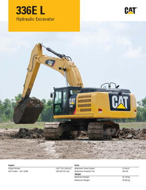 Crawler Excavators Caterpillar 336E L