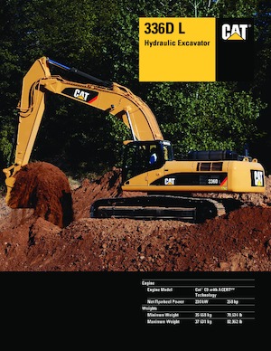Paletli ekskavatörler Caterpillar 336D