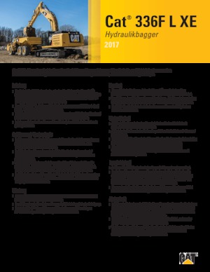 Crawler Excavators Caterpillar 336F L XE