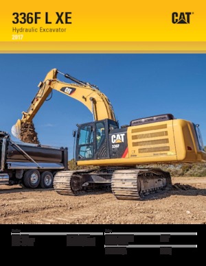 Paletli ekskavatörler Caterpillar 336F L XE