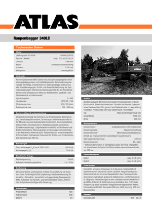 Crawler Excavators Atlas 340 LC