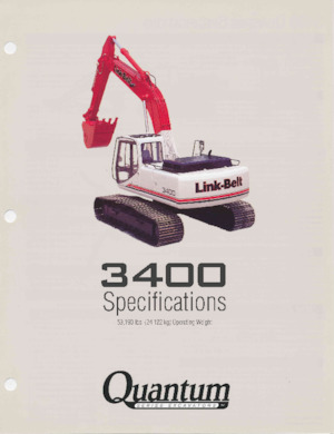 Crawler Excavators Link-Belt 3400