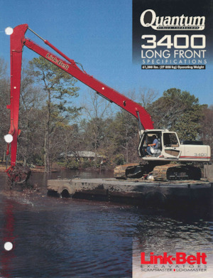 Crawler Excavators Link-Belt 3400 Long Front