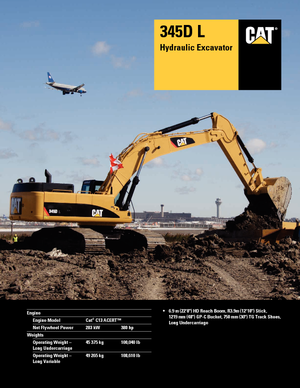 Crawler Excavators Caterpillar 345D L