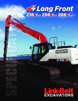 Crawler Excavators Link-Belt 350 X4 Long Front