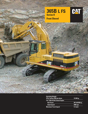 Crawler Excavators Caterpillar 365 B L II