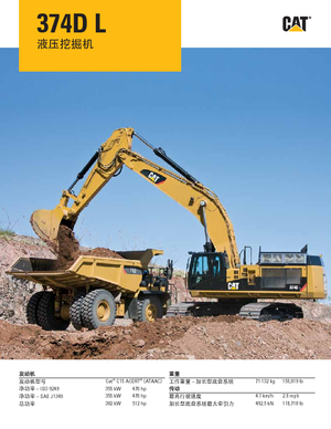 Crawler Excavators Caterpillar 374D L