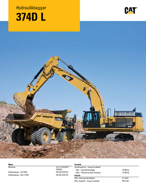 Crawler Excavators Caterpillar 374D L