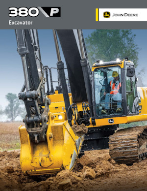Paletli ekskavatörler John Deere Construction 380 P