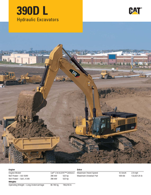 Crawler Excavators Caterpillar 390D L