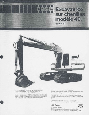 Paletli ekskavatörler Case 40E