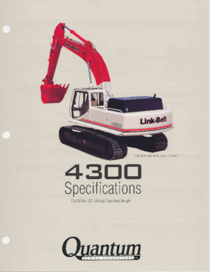 Crawler Excavators Link-Belt 4300