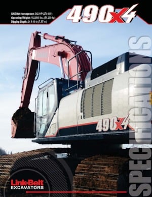 Crawler Excavators Link-Belt 490 X4