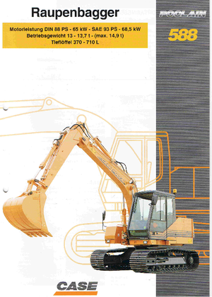 Crawler Excavators Case Poclain 588 CK