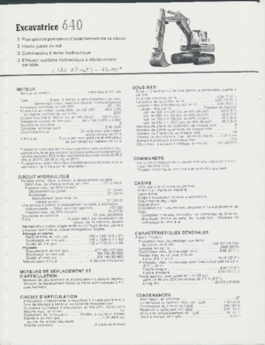 Paletli ekskavatörler International Harvester 640