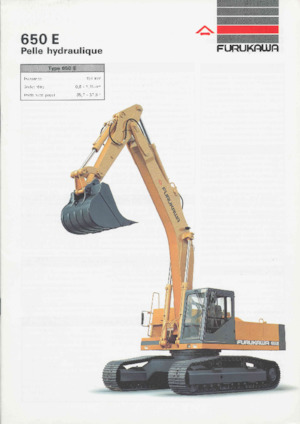 Paletli ekskavatörler Furukawa 650 E-LC
