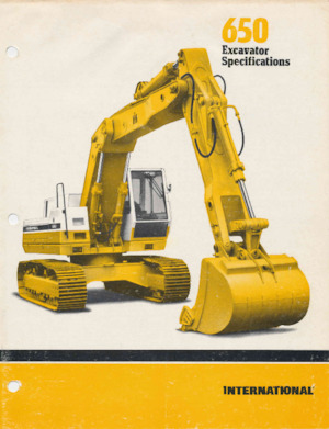 Paletli ekskavatörler International Harvester 650