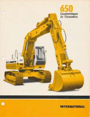 Paletli ekskavatörler International Harvester 650