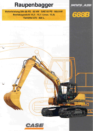Paletli ekskavatörler Case Poclain 688 B CK