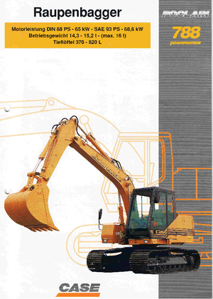 Crawler Excavators Case Poclain 788 CK