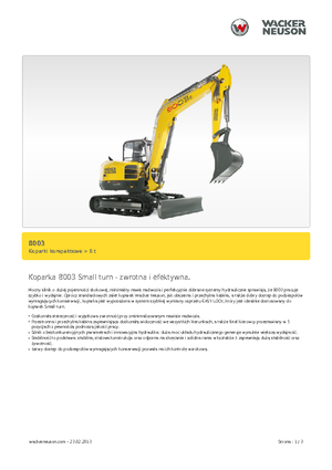 Crawler Excavators Neuson 8003