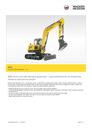 Crawler Excavators Neuson 8003