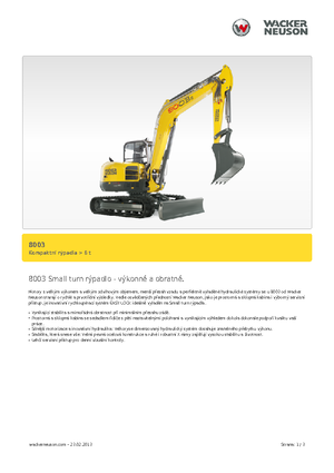 Crawler Excavators Neuson 8003