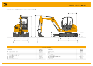 Paletli ekskavatörler JCB 8065 RTS