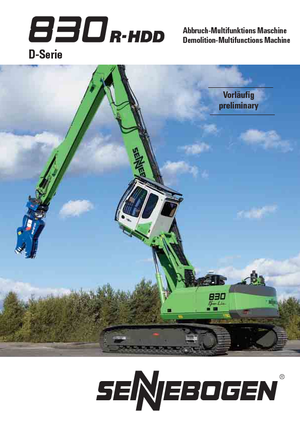 Paletli ekskavatörler Sennebogen 835 R-HD