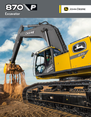 Paletli ekskavatörler John Deere Construction 870 P