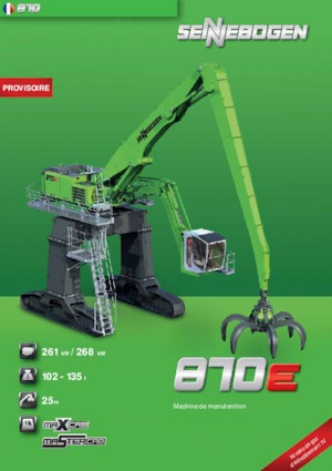 Paletli ekskavatörler Sennebogen 870 R-HD
