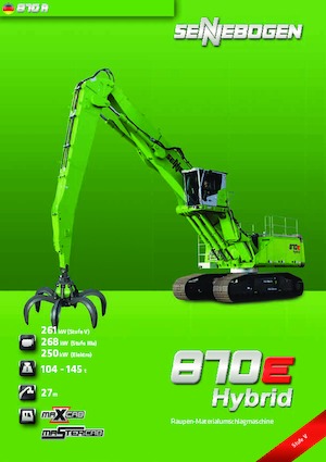 Malzeme İşleyiciler Sennebogen 870R E Hybrid 