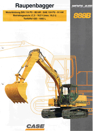 Crawler Excavators Case Poclain 888 B CK