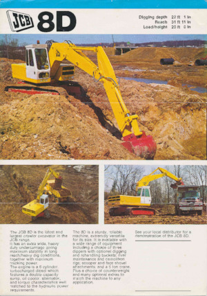 Paletli ekskavatörler JCB 8D