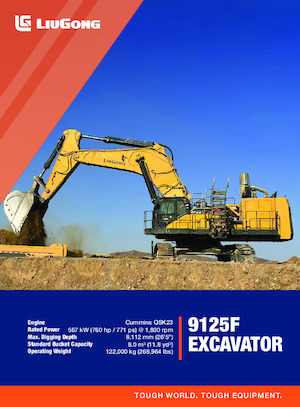 Crawler Excavators Liugong 9125F