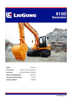 Crawler Excavators Liugong 915D